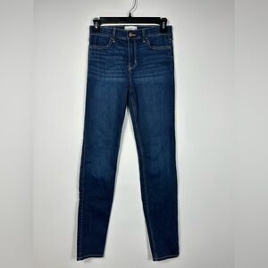 Abercrombie Kids High Rise Super Skinny Dark Wash Blue Jeans Size 13/14 Long